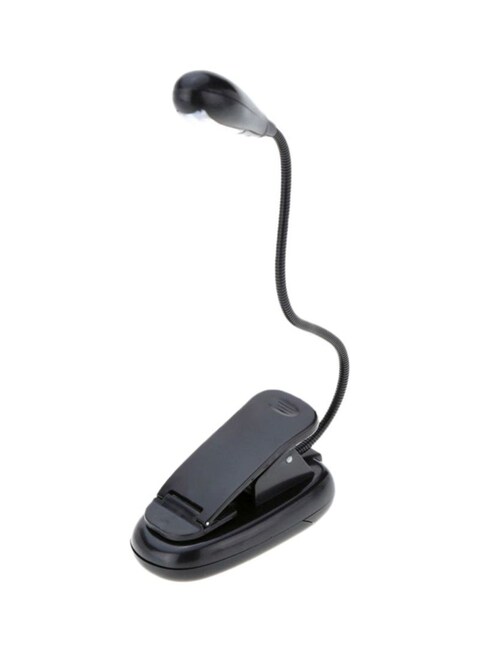 Generic - Portable Flexible LED Stand Clip Desk Lamp Black 4.0x22.0x7.9centimeter