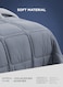 Parry Life 6 Pieces Set Includes 1 Comforter 2 Pillow Covers 1 Bedsheet 2 Cushions 260 x 240cm