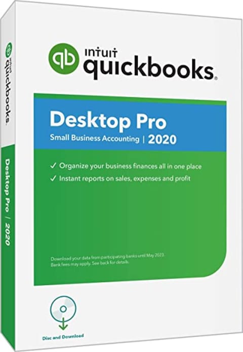 Intuit QuickBooks PRO UK Edition 2020 - 1 User (VAT Compliant),  Activation Key, Digital Download, QBPRO2020UK1U