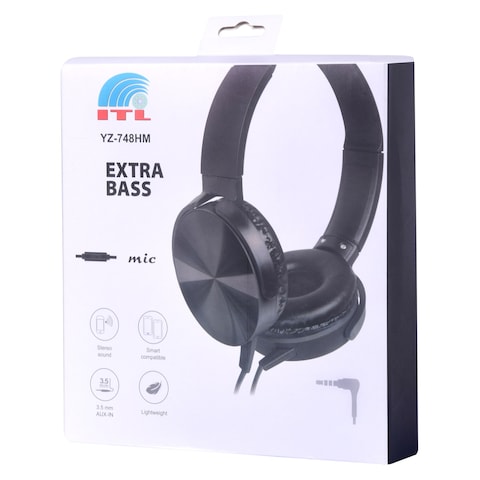 ITL Wired Over-Ear Headset With Microphone YZ-748HM White