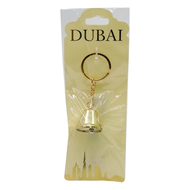 سلسلة مفاتيح معدنية على شكل جرس بتصاميم متعددة