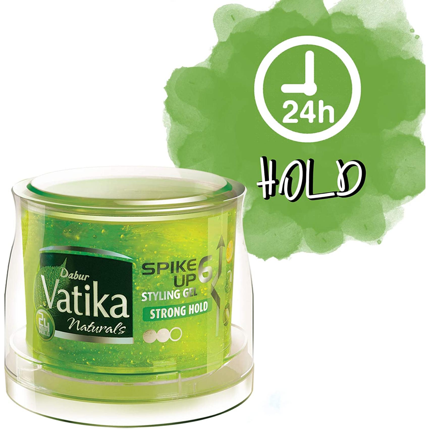 Dabur Vatika Naturals Strong Hold Spike Up Styling Hair Gel Green 250ml