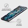 Burga Samsung Glaxy S24 Ultra Mobile Phone Case Cover Hybrid 2 Layer Hard Shell Silicone Protective Case Crystal Blue Teal Turquoise Marble Scratch Resistant