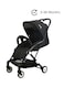 Moon Ultra Lightweight Compact Folding Travel Cabin Pushchair Stroller For Baby, Black
