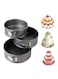 Generic 3-Piece Non-Stick Round Cake Mould Set -Black