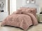 Comfy Luxe Soft 6 Pcs King Size Cotton Comforter Bedding Set-Tan Brown