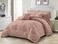 Comfy Luxe Soft 6 Pcs King Size Cotton Comforter Bedding Set-Tan Brown