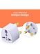Generic 3 Pieces Universal Power Plug For UAE/KSA/UK/HK, 3 Pin Travel Adapter Power Converter Socket For Us/Au/Jp/Cn
