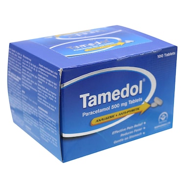 Tamedol Paracetamol 500mg Tablet 100 Count