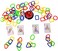 Kids Game for Linking Rings, 72 Pieces, Educational Toy for Hand-Eye Coordination