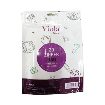 Viola Zipper Bag Medium 20 Count