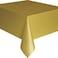 Gold Plastic Tablecover 54inchesx108inches