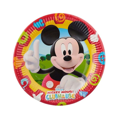 Procos Mickey Mouse Large Plates - 8 Pieces