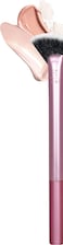 Real Techniques Sheer Radiance Fan Makeup Brush, For Highlighter + Facial Oil Absorbing Powders, Create Face Glow, Cruelty Free Bristles, Aluminum Ferrules, Pink, 1 Count