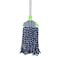 Royalford Multi Colour Cotton Mop, RF10100 - PVC Coated Wooden Handle, For All Types of Surfaces, Easy Cleaning, Faster Dehydration, Highly Absorbent, 100% Cotton