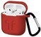 Airpods Case Protective Silicone Cover With Carabiner For Apple Airpods Accessories Red