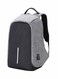 Generic Anti-Theft Laptop Backpack With USB Charging Port Grey/Black