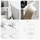 ZENHOME Storage Corner Shelf Unit White