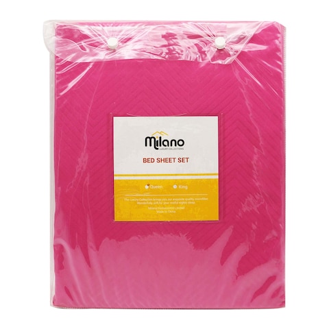Milano 4 Pieces Bedsheet Plain Assorted King
