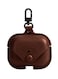 FOCUS AirPods Pro 2 Case Leather Case Cover with Keychain Compatible with Apple AirPods Pro 2nd Generation 2022 Dark Brown