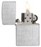 Zippo 28181 Classic Linen Weave Chrome Windproof Lighter