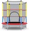 Rainbow Toys - 4 FEET Trampoline For Kids, High Quality Kids Trampoline Fitness Exercise Equipment Outdoor Garden Jump Bed Trampoline With Safety Enclosure.
