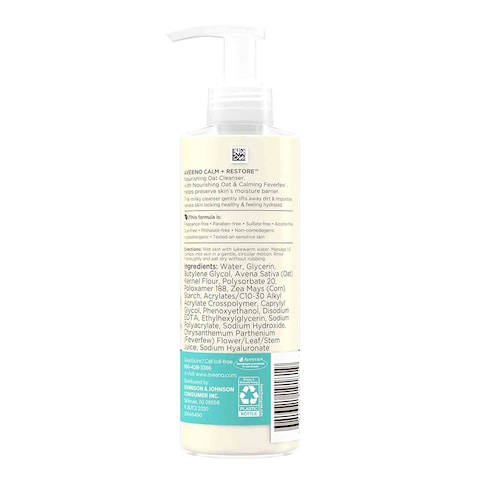 Aveeno Calm + Restore Nourishing Oat Cleanser Face Wash 232ml