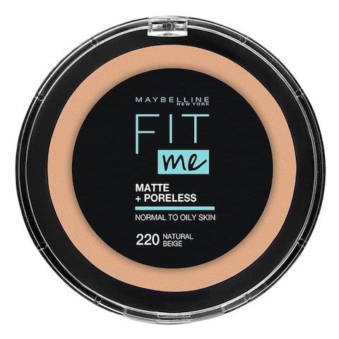Maybelline New York New York Fit Me Matte And Poreless Compact Face Powder 220 Natural Beige