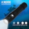 Toby's DT-01 Rechargeable LED Flashlight Torch Black
