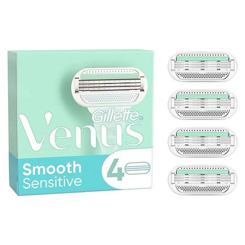 Gillette Venus Sensitive Smooth Razor for Women with 4 Blades