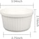 Star Cook 6 Oz Ramekin Bowls,8 PCS Set for Baking and Cooking, Oven Safe Sleek Porcelain White Ramikins for Pudding, Creme Brulee, Custard Cups and Souffle Small instant table tray