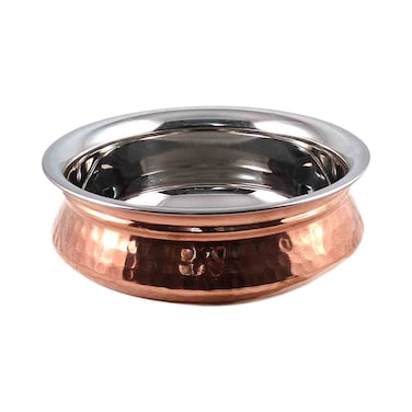 Raj Copper Handi Brown 17cm