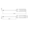 Tramontina Cross Point Screwdriver 1/16x3 Inch