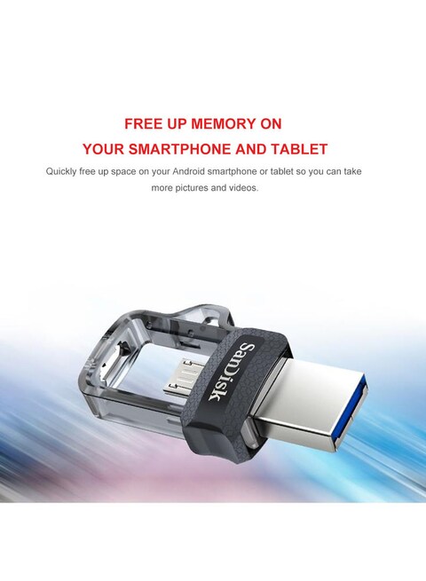 Sandisk Dd3 16Gb Mini Fast Speed USB3.0 Otg Pen Drive C6979-16-L Black &amp; Silver
