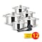 Royalford Stainless Steel Cooking Set 12 Pieces Silver