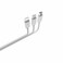 KKmoon - 3-In-1 Charging Cable USB to Micro USB + Type C + Lightning Charging Cable Sync Fast Charging Line Adapter for iPhone iPad HUSamsung