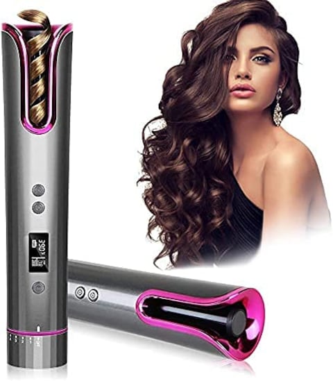 2021 UPGRADE NEW Hair Curlers Automatic Hair Curler Air Spin and Curl 1 Ceramic Auto Rotating Curling Iron Machine Temperature Timer Left Right