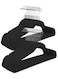 Generic 20Pcs Non Slip Felt Hangers Space Saving Clothes Hanger Velvet Hanger Heavy Duty Adult Hanger For Coat,Suit,Black