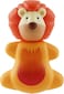 Flipper Hygienic Kids Toothbrush Holder With Suction Cups, One Touch Open &amp; Close, includes Soft Bristle Toothbrush, Made In Malaysia, Fun Animal Lion, 3Y+