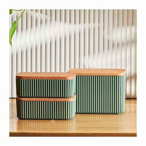 Karaca Massimo Storage Container Set - 3 Pieces - Green