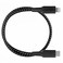 Powerology PCAB006BK MFI Braided Type-C to Lightning Cable 30CM Black
