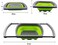 Generic Colanders &amp; Strainers - Foldable Silicone Colander Collapsible Kitchen Strainer Noodles Fruit Vegetable Washing Strainers Bowls Drain Folding Baskets (Green)