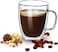 Markq Glass Coffee Cups With Handles 350ml Double Wall Coffee Mug For Latte Cappuccino Espresso Milk Hot Drinks Tea Glasses (1 Cup)
