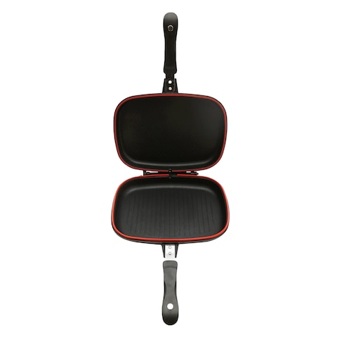 Royal Dessini Double Frying Pan 32Cm Blackred