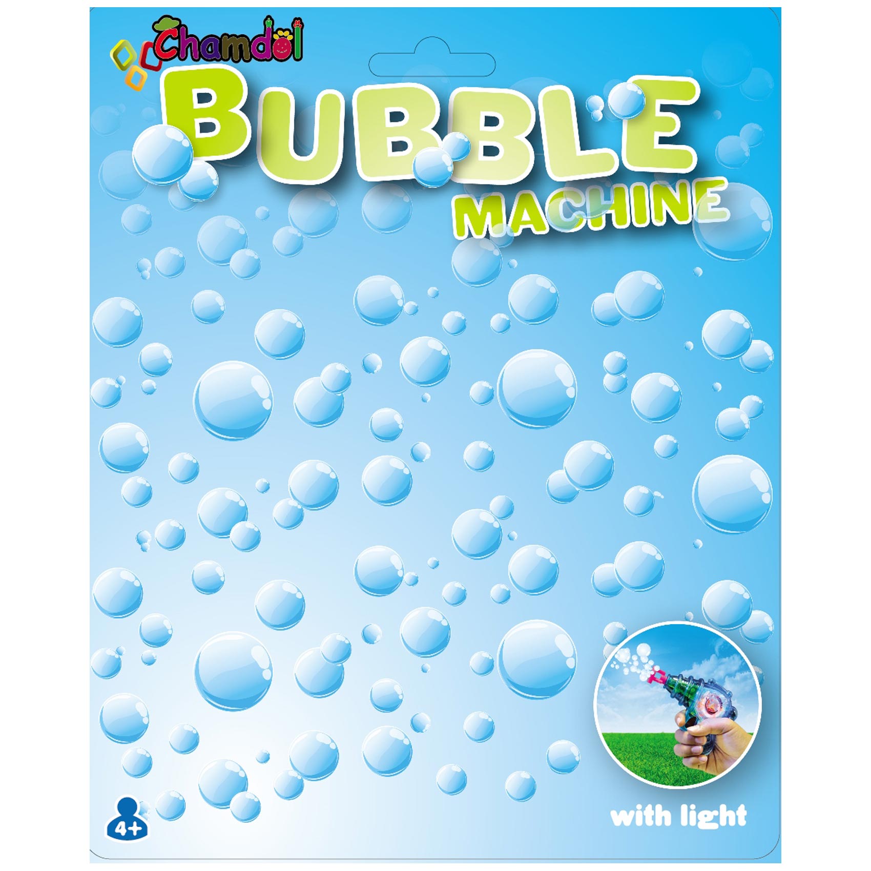 Chamdol Bubble Machine With Light Multicolour