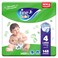 Fine Baby Diapers Size 4 Large 7 - 14kg Mega Twin Pack 74 Diapers Pack of 2