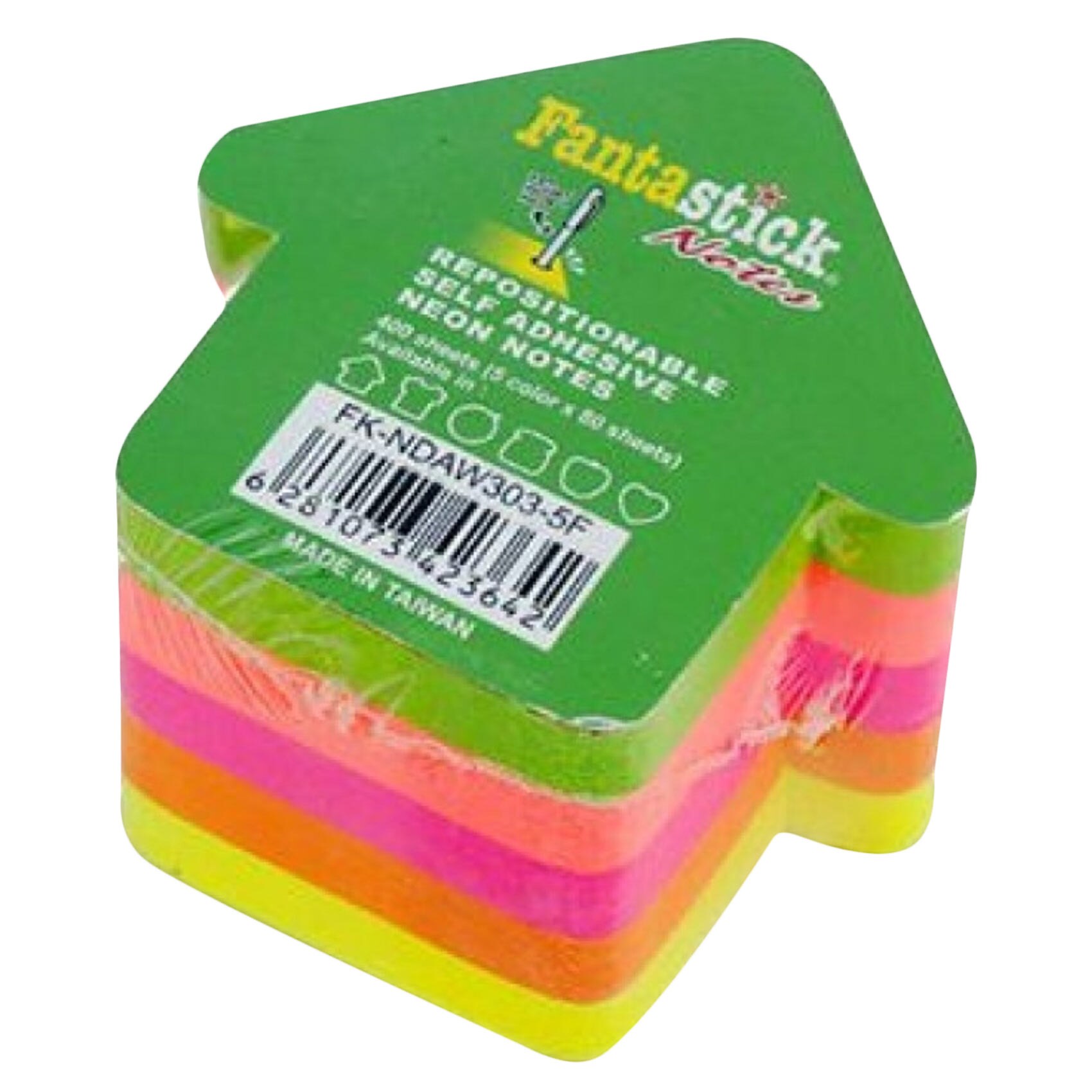 Buy Fantastick Paper Sticky Notes 5 Colors 400 Sheets Online ...