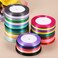 Generic-25 Yards/Roll 6mm Width Silk Satin Ribbon DIY Handmade Materials for Home Wedding Party Decorations Invitation Card Gift Wrapping Christmas Supplies