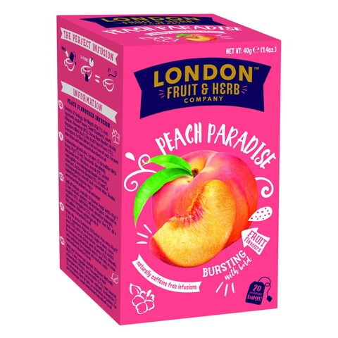 London Fruit &amp; Herb Peach Paradise Tea Bags 40g (20 Count)