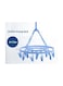 Generic 14 Clips Clothes Drying Rack Blue